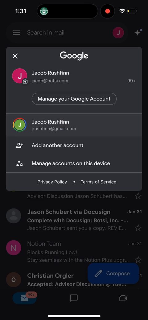 screen 112